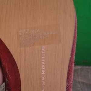 Isaac Mizrahi Red Heeled Boots